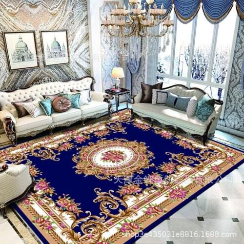 European printed carpet bedroom living room carpet modern geometric sofa carpet floor mat coffee table carpet