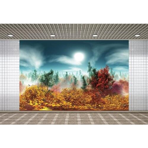 Lyavshi Fall Forest Painting Drawing Old Master Photography Background Newborn Baby Shower Kids Portrait Room Decor Backdrops