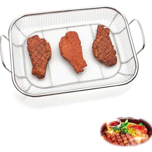 Grill Basket Multifunction Barbecue Grill with Handle Kitchen Tools for Outdoor Cooking Grilling BBQ