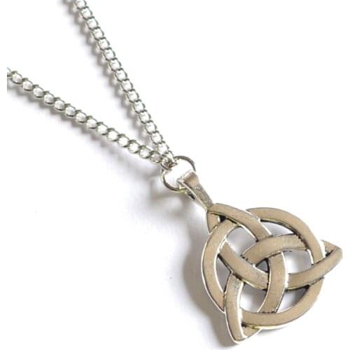 Viking Knot Pendant Necklaces Men Stainless Steel Pendants Irish Viking Symbol Necklace Amulet Charm Jewelry Gift