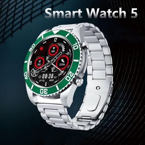 2021 New Water Ghost Stainless steel Strap Smart Watch Sport Business Watch for Rolex Watch SAMSUNG Amazfit Bluetooth Call Watch