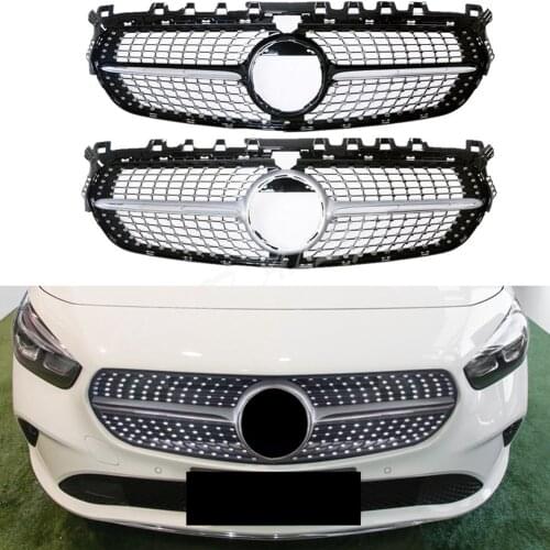 Car Front Racing Bumper Grille Upper Vent Bar Grill Cover For Mercedes-Benz B-Class W247 2019 2020 General Version