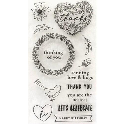 Transparent Clear Stamps for Scrapbooking Flower Wreath SS Creativity Paper Craft Decorate 2021 New Arrivals Cardmaking