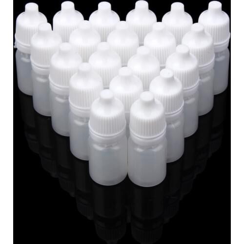 OutTop 25PCS 5ml/10ml/15ml/20ml Empty Plastic Squeezable Dropper Bottles Eye Liquid Dropper Refillable Bottles 2018 Oct19