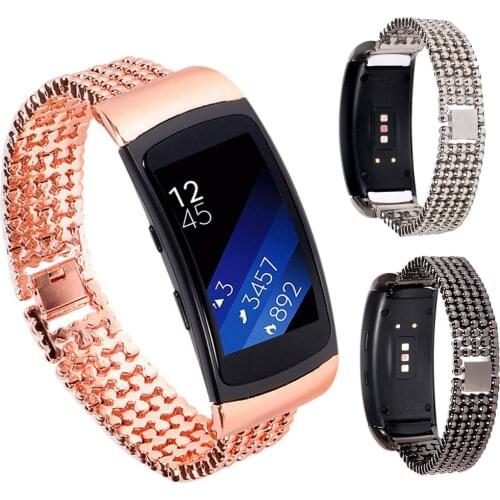 Metal watch Strap for Samsung Gear Fit2 Frontier Fit2 Pro Wristbands Replacement watch bands For Samsung Gear Fit2 band Bracelet