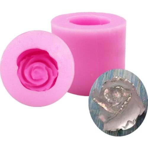 Rose Flower Handmade Soap Chocolate Mold Fondant Silicone Mold DIY Chocolate Baking Cake Decoration Mold