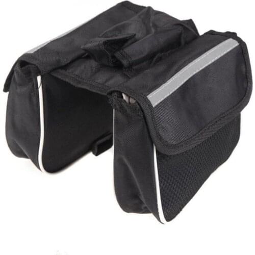 Cycling Bike Bicycle Front Top Tube Frame Double Bag Pouch Phone Storage Holder Cycling Equipment