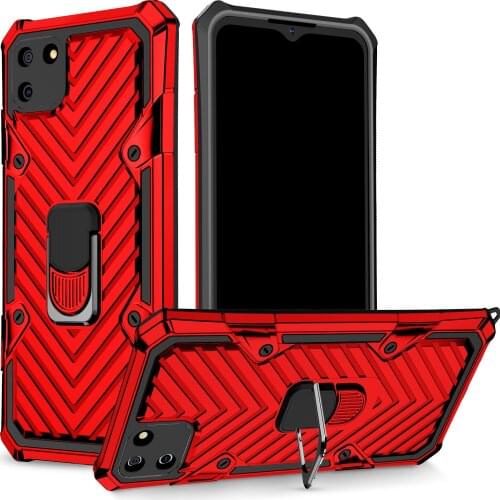 Armor Case for OPPO A52 A72 A92 Realme C15 C11 6i 5i A11K A5S A7 A31 A9 A5 2020 Camera Lens Protection Magnetic Shockproof Cover