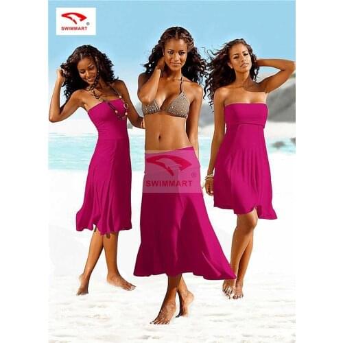 SWIMMART Beach Skirt 2016 Burst Women Bikini Outside The Blouse More Multi-worn Skirt Wrapped Chest Dress S M L XL