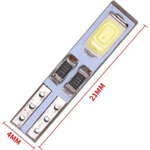 10x T5 Car Gauge 5730 2 SMDLED Speedo Dashboard Dash Side Light Bulbs 6500k