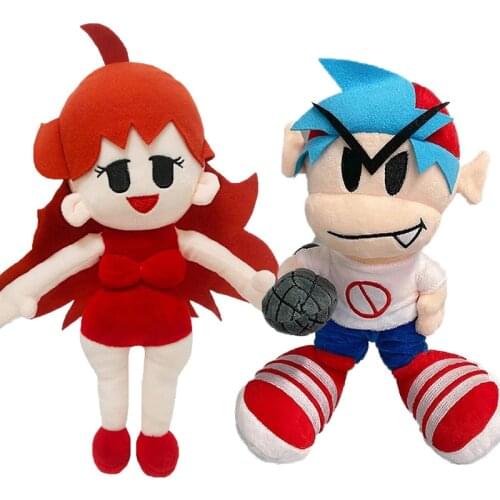 25-30cm Friday Night Funkin Plush Toy Friday Night Funkin Boyfriend Spooky Month Skid and Pump Soft Stuffed Animal Dolls Toys