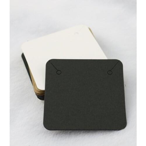 500pcs Professional Paper Necklace Earring Ear Studs Holder Display Hang Cards Black Jewelry Stores Necessities Customized