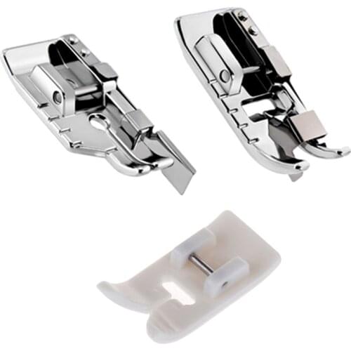 Sewing Machines accessories Stitch in Ditch Foot , Leather pressure foot ,1/4'' Quilting Patchwork Presser Foot with Edge Guide