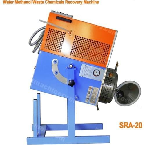 Water methanol waste chemicals recovery machine 20L/batch electrical heating alcohol distiller vacuum distillation unit