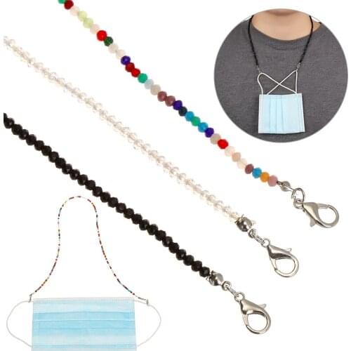 Rhinestone Beaded Chain Face Mask Lanyards Eyeglasses Strap Cord Holder Neck Anti-lost Accessories Necklace Bracelet