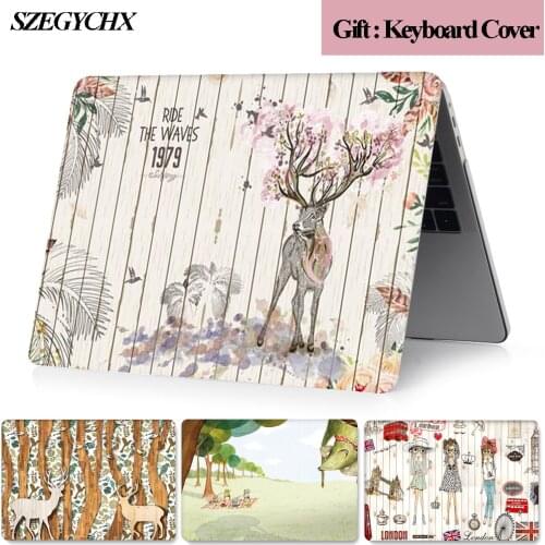 Laptop Case For Apple MacBook Air Pro Retina 11 12 13 15 13.3 New Touch Bar for mac book New Air 13 A1932 2018 Hard case
