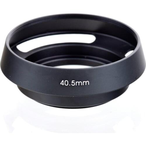 40.5mm Black Vented Curved Metal camera lens Hood for Leica M for Pentax for S&ny for Olympus For canon nikon