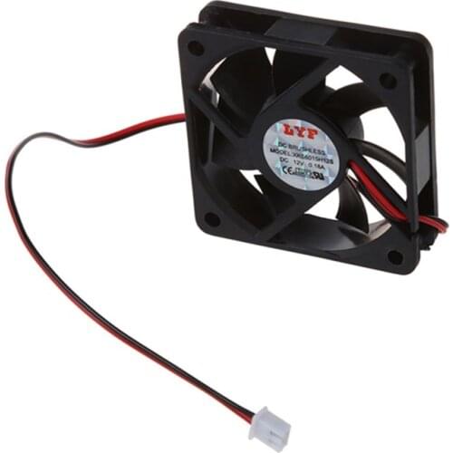 DC 12V 2Pins Mini Cooling Fan 60mm x 15mm for PC Computer Case CPU Cooler Accessories Support Dropshipping