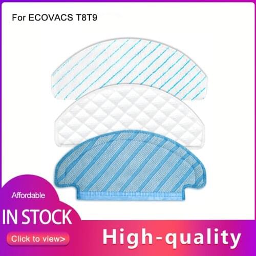 ECOVACS T9 Accessory Washable Mop Cloth Disposible Mop Cloth Microfiber Mopping Pad for Deebot T8 Max T9 AIVI Series Parts
