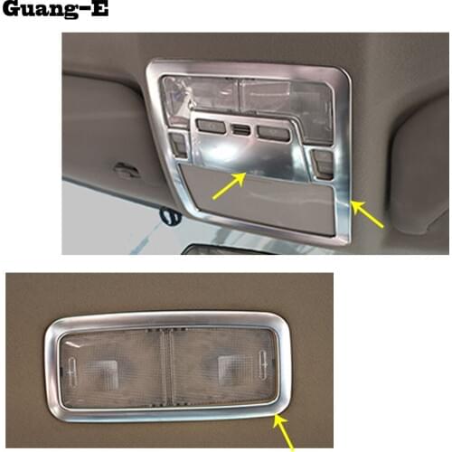 For Toyota Corolla Altis 2014 2015 2016 High Quality Car Cover Stick ABS Chrome Front/Rear Back Read Reading Light Switch Trim