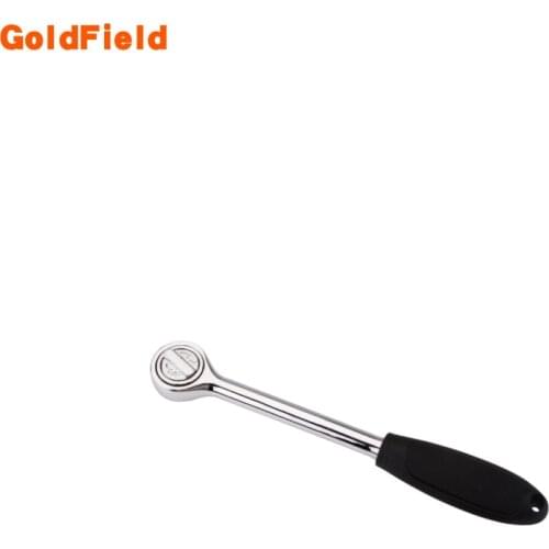 Hard-rubber handle Ratchet Wrench Quick Release Single-end Chrome Steel Wrench Plastic Handle Professional Repairing Tool 1/2