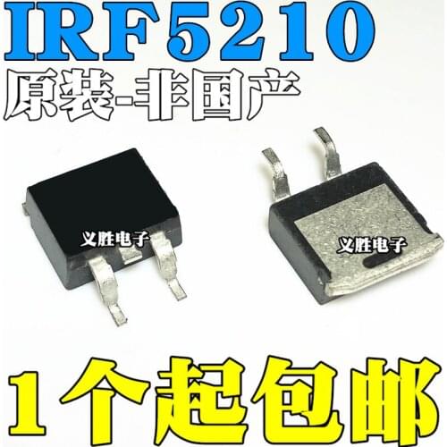 IRF5210 New and original IRF5210S TO-263 MOS Field effect tube 100V 38A F5210S P channel MOS field effect tube, transistor IC ch