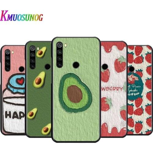 Cute Oil Painting Cartoon Fruit For Xiaomi Redmi Note 4 4X 5 5A 6 7 8 8T 9S/T 10 10S 5G Global version Por Max Phone Case