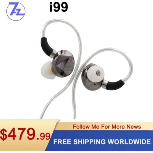 7HZ i99 13.8mm Dynamic Driver Double-Sided Beryllium Plated DLC Diaphragm HiFi In-ear Earphone for Audiophiles Musicians