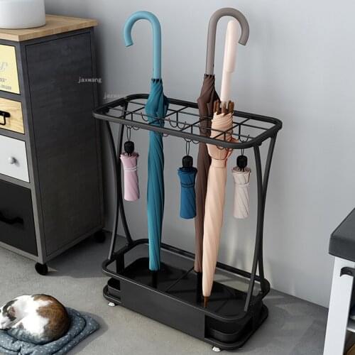 Wrought Iron Restaurant Coffee Shop Umbrella Stands Home Furniture Hotel Lobby Storage Rack Hallway Porch Office Umbrella Holder