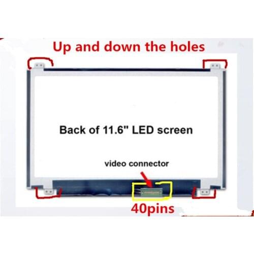 With dead pixels 11.6 inch Laptop lcd screen 1366*768 for Acer V5-131 V5-171 722 725 N116BGE-L42 L41 B116XW03 V.2 B116XTN04.0