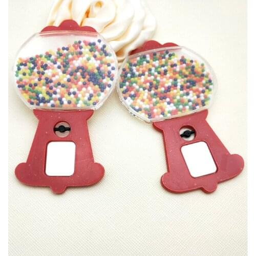 97*59MM cartoon Candy Machine character shaker resin Fill With Beads for DIY Craft SKR56