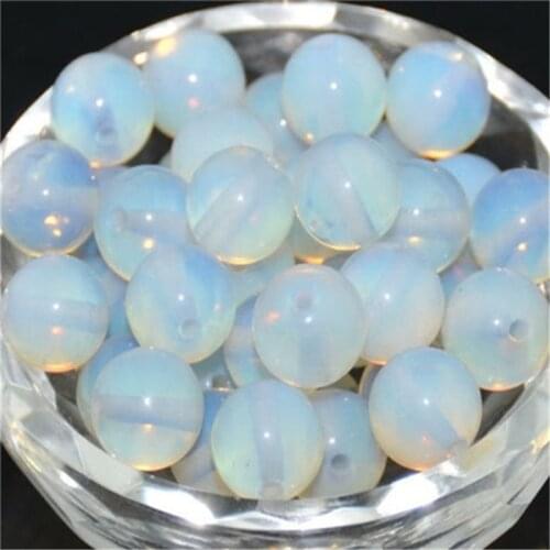 Opal Loose Beads Natural Gemstone Smooth Round for Jewelry Making