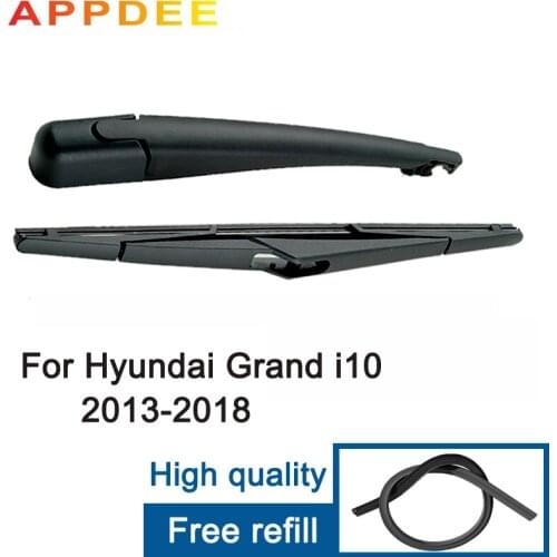 APPDEE Wiper 12" Rear Wiper Blade & Arm Set Kit For Hyundai Grand i10 IA BA 2013 2014 2016 2017 2018 Windshield Windscreen
