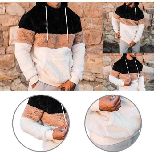 All Match Autumn Winter Front Pocket Warm Hooded Sweatshirt for Travel