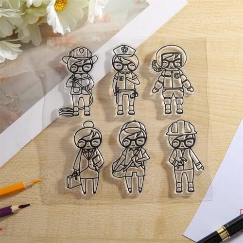 All Walks of Life 6x6 inch Clear Stamps For DIY Scrapbooking Paper Card Handmade Decorative Stempels Silicone Seals New Crafts