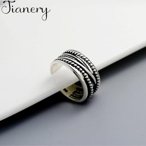 JIANERY Bohemian Vintage Silver Color Multi-layer Rings For Women Female Fashion Party Jewelry Wedding Gifts