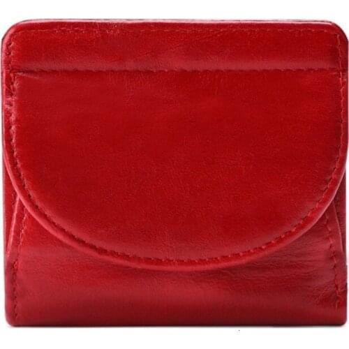 Genuine Leather Women Wallet Fashion Coin Purse For Girls Female Small Portomonee Lady Perse Money Bag Card Holder Mini Clutch