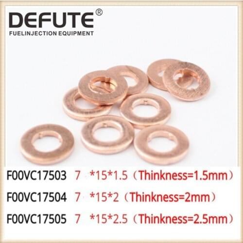 100 pieces F00VC17503 F00VC17504 F00VC17505 for NOZZLE COPPER washer F 00V C17 503 and F 00V C17 504 and F 00V C17 505