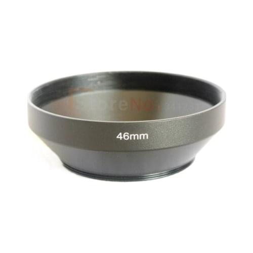46mm Metal Wide Angle Lens Hood for All Camera Lens With 46mm Filter Thread