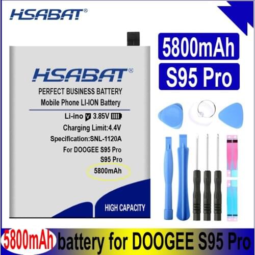 HSABAT S95 Pro 5800mAh Battery for DOOGEE S95 Pro Smartphone Batteries