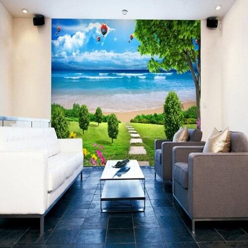 Photo wallpaper Large mural 3D non-woven wallpaper mural pastoral natural scenery living room sofa background wallpaper