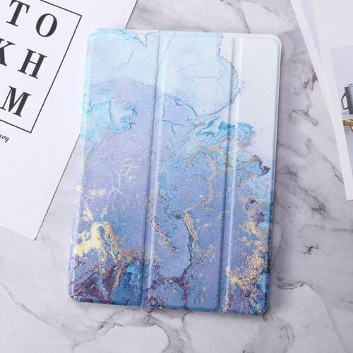 Tablet case for Apple ipad 10.2" 2019 2020 Leather Smart Sleep wake Trifold Stand Solid cove bag for ipad 7 8 7th 8th Generation