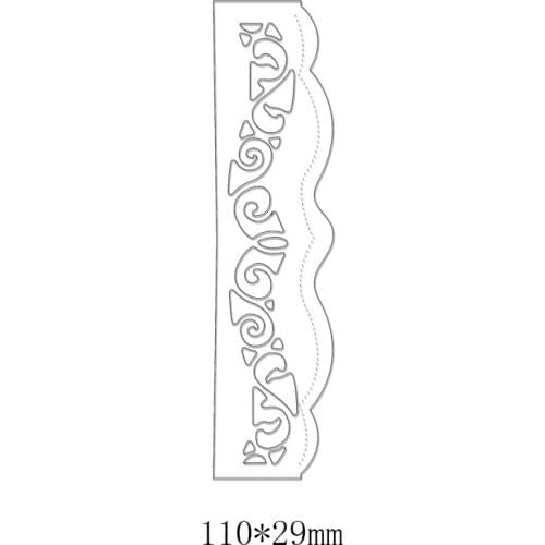 DIY Hollow Special Design Metal Cutting Dies forScrapbook Album Greeting Cards Stamps Creative Paper Craft Decor Dies 11*2.9cm