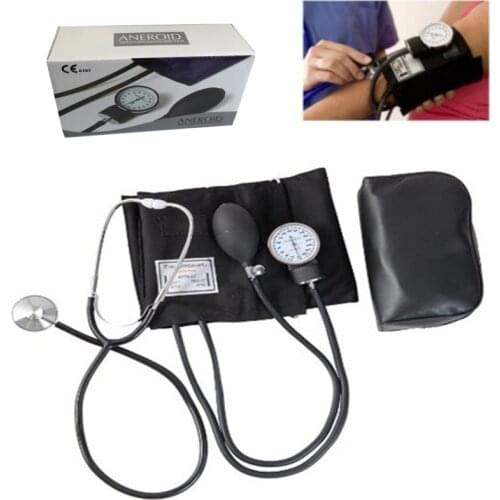 Classic Professional Adult Blood Pressure Monitor BP Cuff Arm Aneroid Sphygmomanometer kit with Pressure Gauge