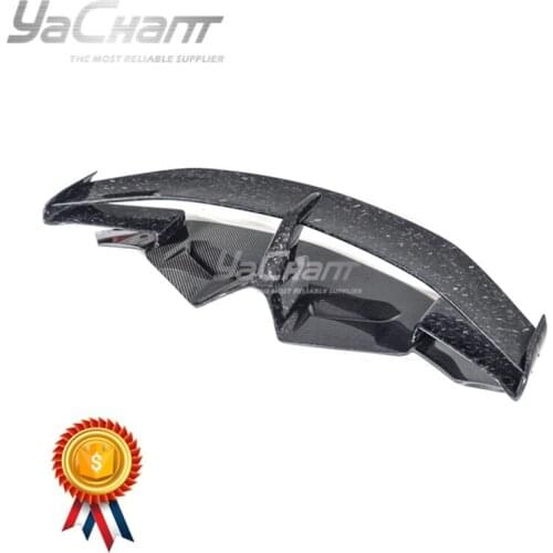Carbon Fiber Forged Carbon Weave Rear Wing Fit For 2011-2017 Aventador Roarster SVJ-Extra Spoiler(Only Fit Engine Hood Bonnet )