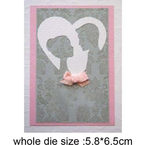 Men women heart love Metal Cutting Dies Stencil for DIY Scrapbooking Album Embossing Paper Cards Decorative Crafts Die Cuts