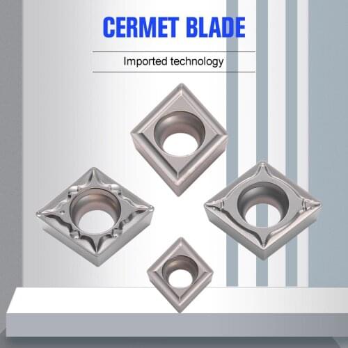 YOUSCARD 10Piece cermet CNC tool CCMT09T304 CCMT060204 Turning tools lathe tools turning tool metal