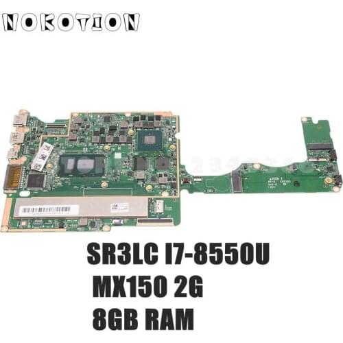 NOKOTION For Lenovo V530S V530S-14IKB Laptop Motherboard 8G RAM SR3LC I7-8550U MX150 2G 431204830030 V530S-14_MB_V10 5B20R07998