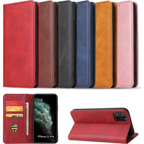New Magnetic Calf pattern Leather case for iPhone 12 mini pro max 5.4 6.1 6.7 11 5.8 6.1 6.5 XS X XR 7 8 6 plus GC010102