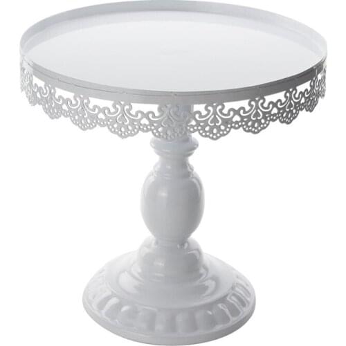 Baking paint Cake Stand Round Pedestal Dessert Holder Cupcake Display Rack Birthday Wedding Party Decoration